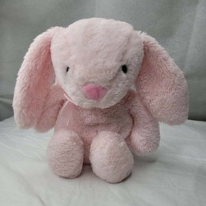 13" Best Made Toys Plush Pink Bunny Rabbit Toy Animal with Bow